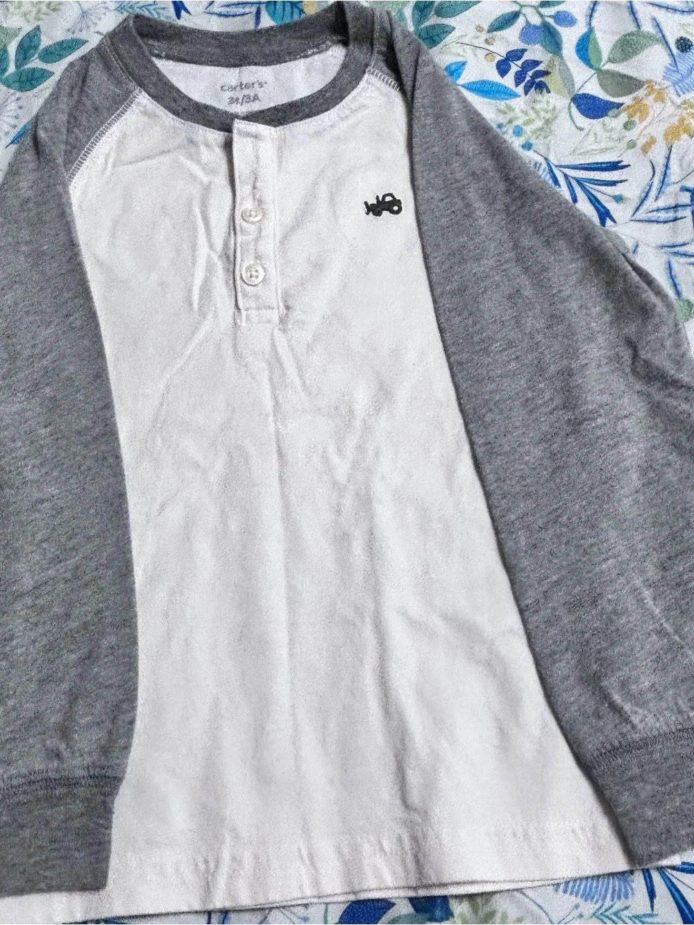 Carters white henley